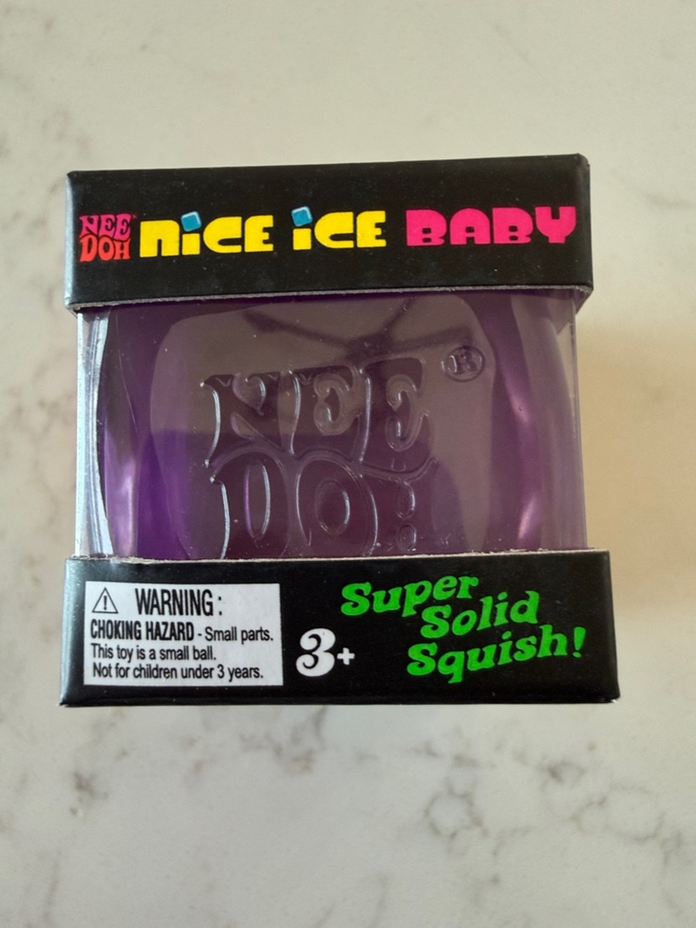 Nice Ice Baby Super Solid Squish - Purple Sensory Toy